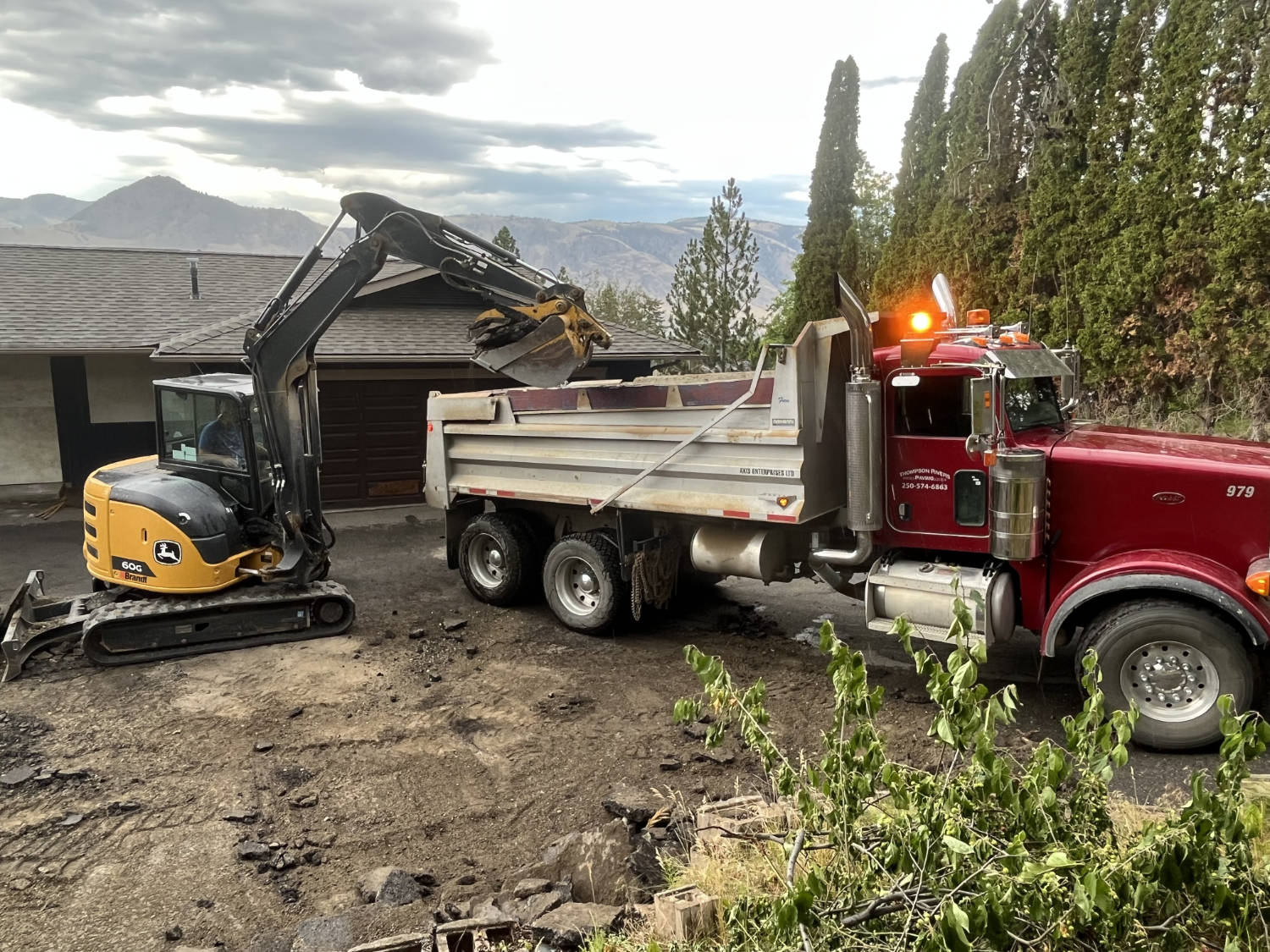 Kamloops excavation and hauling services.